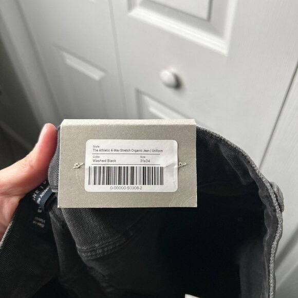 Everlane Uniform The Athletic Black High Stretch Jeans Men's Size 31 x 34 NWT - Picture 7 of 9